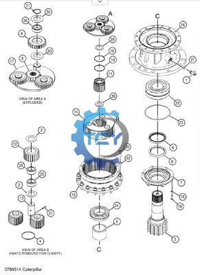 378-9517 SWING REDUCTION GEAR for Cat320D2 323